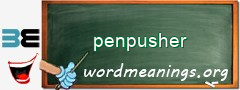 WordMeaning blackboard for penpusher